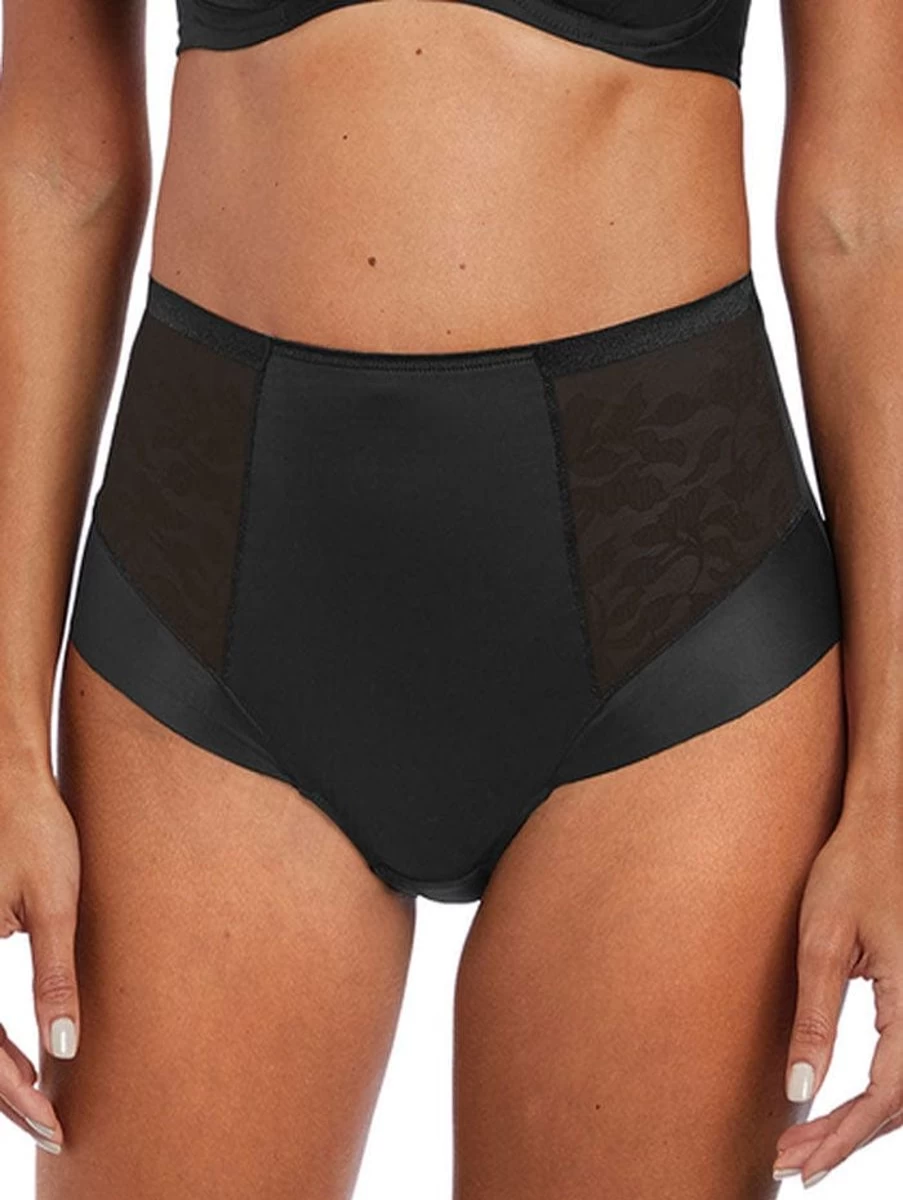Fantasie Illusion High Waist Brief - Black Women's Underwear Comfortable Stretch Panties