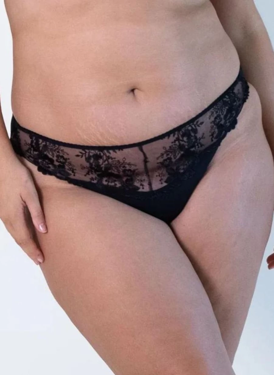 Marvell Lane Women's Millie Full Brief Underwear - Classic Black Cotton Panties