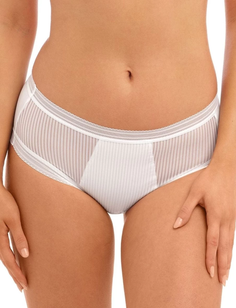 Fantasie Fusion Women's White Brief Underwear - Comfortable & Stylish Cotton Panties