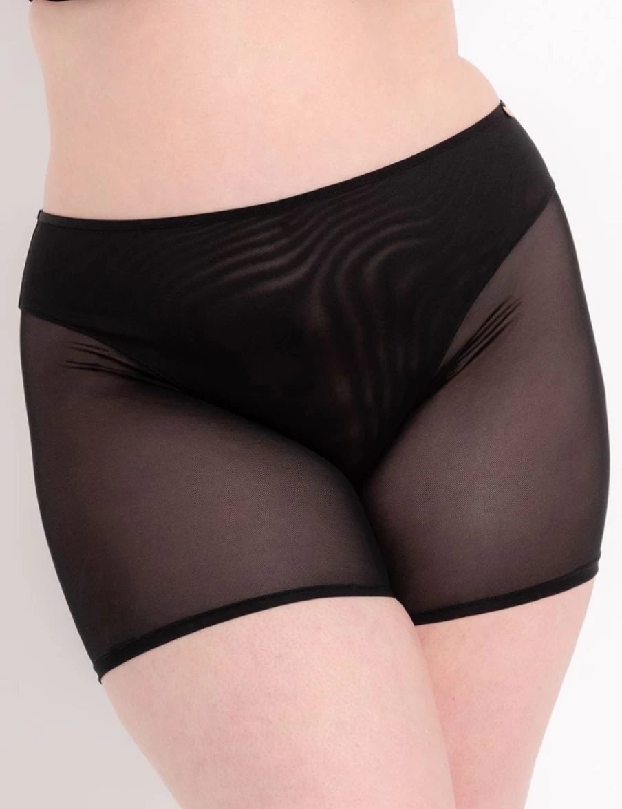 Scantilly Superheroine High-Waist Cycling Shorts in Black for Women - Stylish & Comfortable Bike Shorts