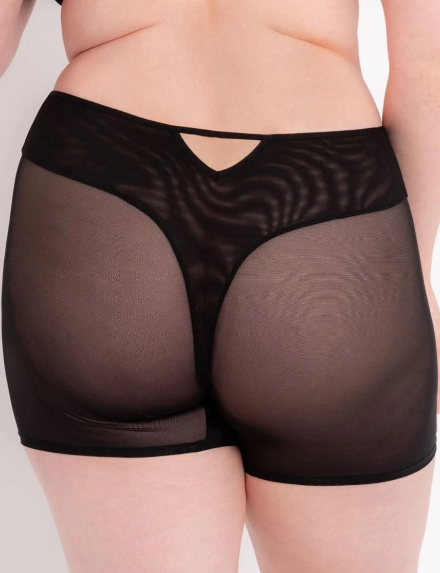 Scantilly Superheroine High-Waist Cycling Shorts in Black for Women - Stylish & Comfortable Bike Shorts
