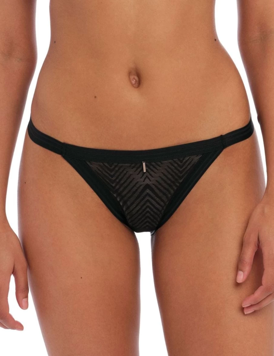Freya Black Tailored Brief - Women's High-Waisted Underwear - Comfortable & Stylish