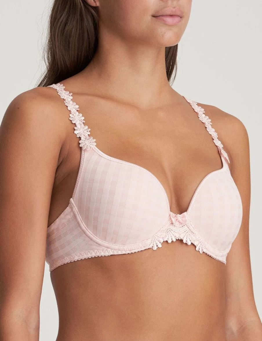 Marie Jo Avero Heart Shaped Padded Bra in Pearly Pink | Comfort & Support Lace Underwear