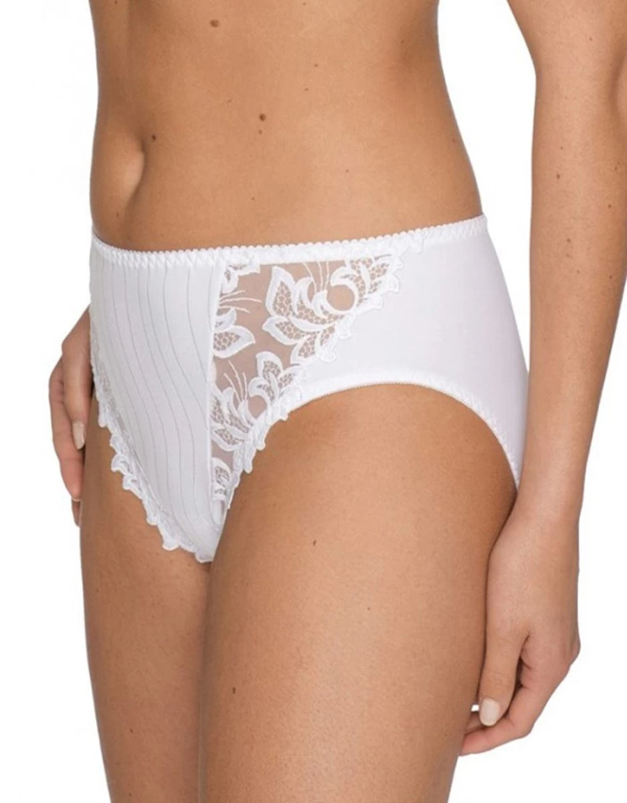 Prima Donna Deauville White Full Brief Women's Underwear High-Waisted Comfortable Cotton Panties