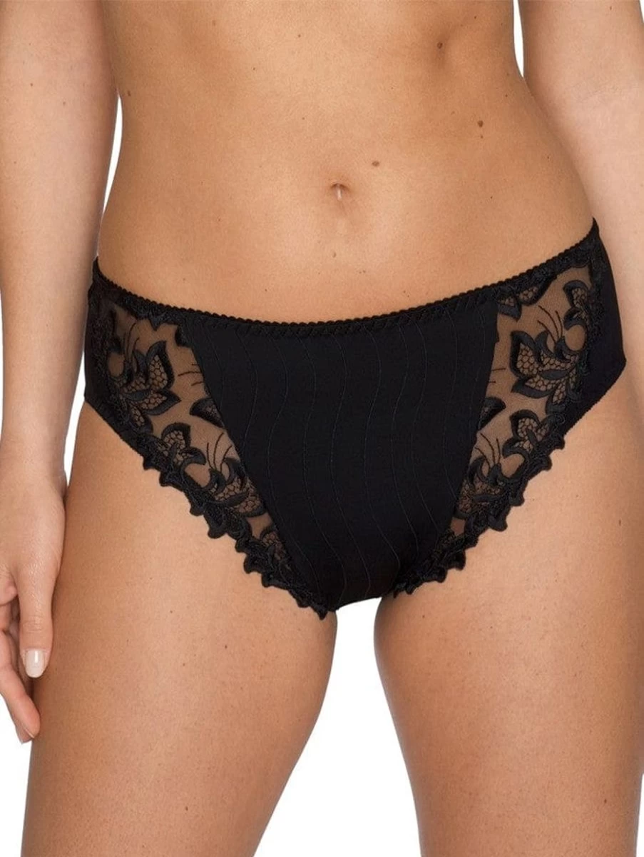 Prima Donna Deauville Full Brief Women's Underwear in Black - High-Waisted Comfort Panties