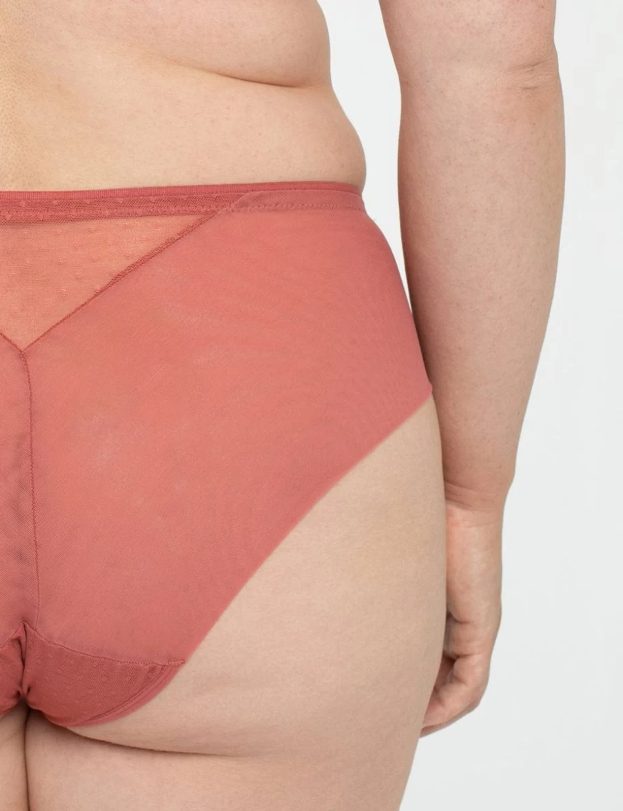 Samanta Stella Midi Brief Rosy - Women's Lace Underwear by Samanta