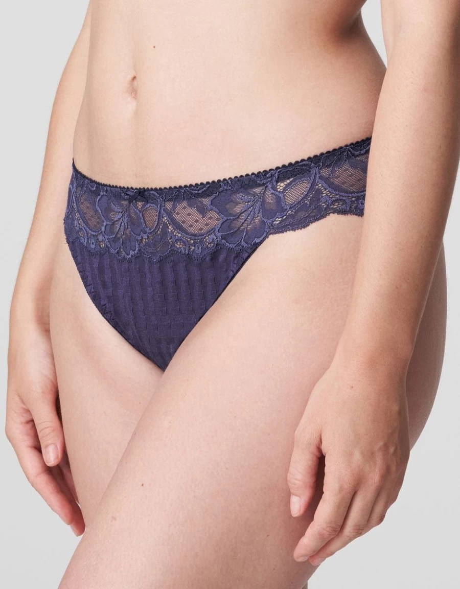 Prima Donna Madison Thong Bleu Bijou - Luxury Lingerie by Prima Donna