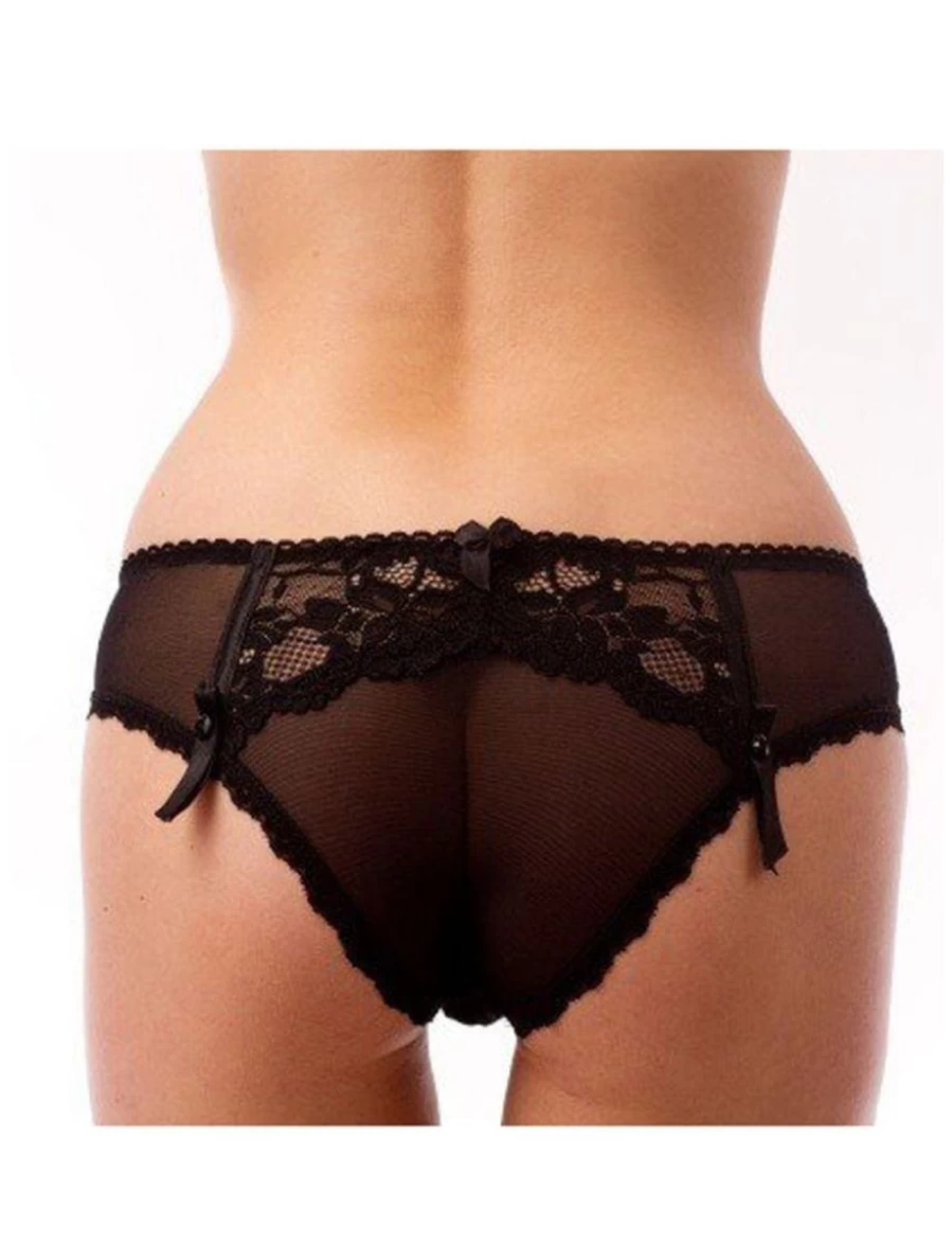 Ewa Michalak Szykus Brief Black Lace Underwear - Women's Stylish Comfort Panties