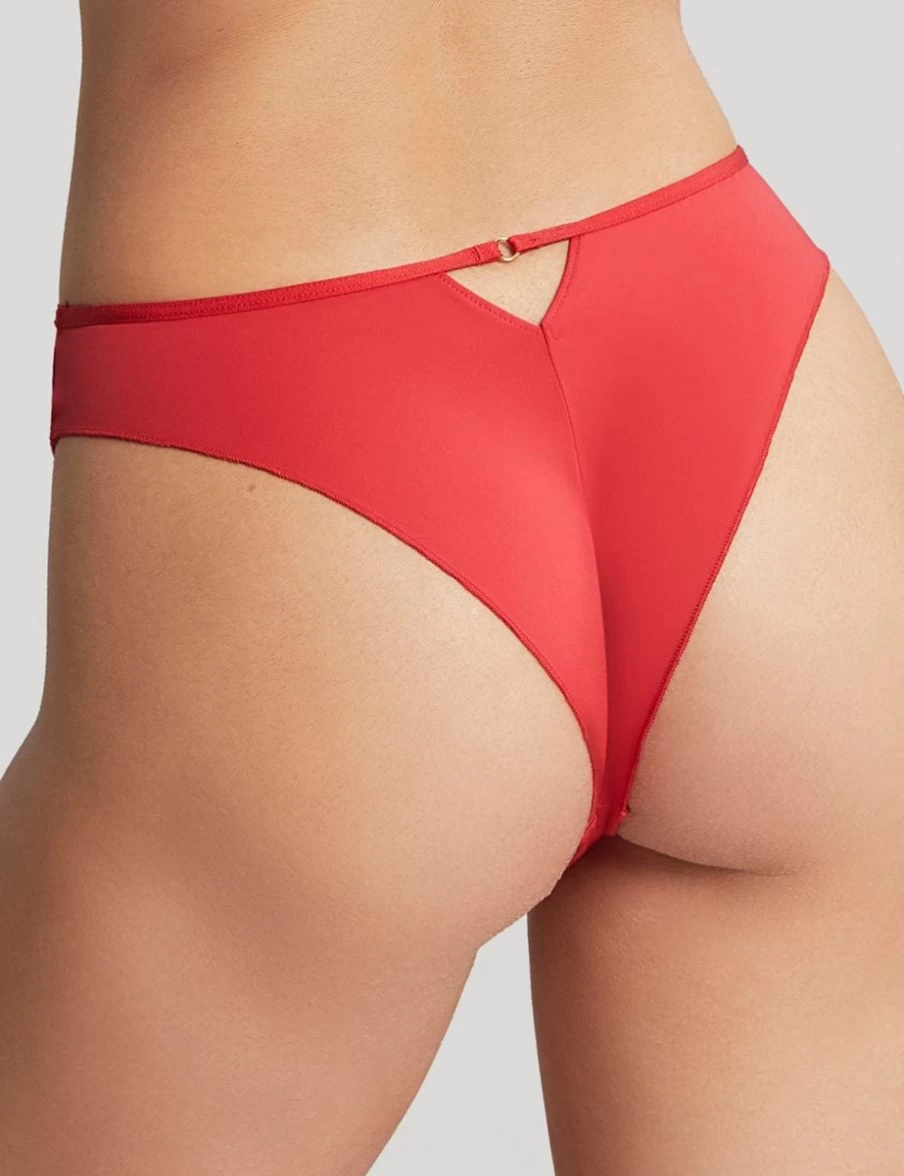 Panache Faith Amour Brazilian Brief Underwear in Scarlet Red - Comfortable Lingerie by Panache